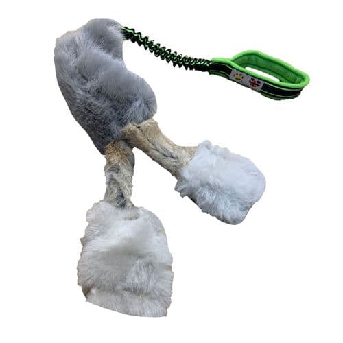 Paws Made ™ The BAMBINO Waggle! - Sport bungee, Squeaker, Sheep, Rabbit & Faux