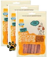 Pawsley Chewy Chicken Strips 100g Dog Treat