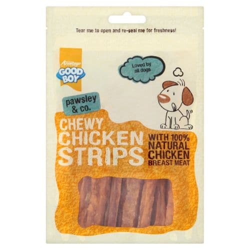 Pawsley Chewy Chicken Strips 100g Dog Treat