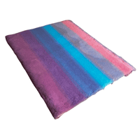 Pawstrading™ 3 WAY RAINBOW Anti-Slip Backed Veterinary Fleece Bedding