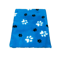 Pawstrading™ Anti-Slip Backed Veterinary Fleece Bedding Dog Bed / Mat AQUA BLUE