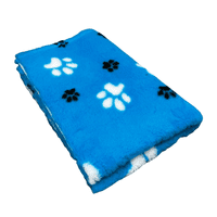 Pawstrading™ Anti-Slip Backed Veterinary Fleece Bedding Dog Bed / Mat AQUA BLUE