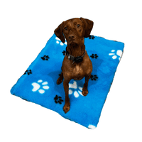 Pawstrading™ Anti-Slip Backed Veterinary Fleece Bedding Dog Bed / Mat AQUA BLUE