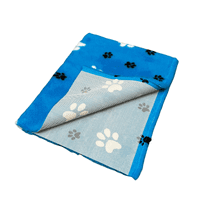 Pawstrading™ Anti-Slip Backed Veterinary Fleece Bedding Dog Bed / Mat AQUA BLUE