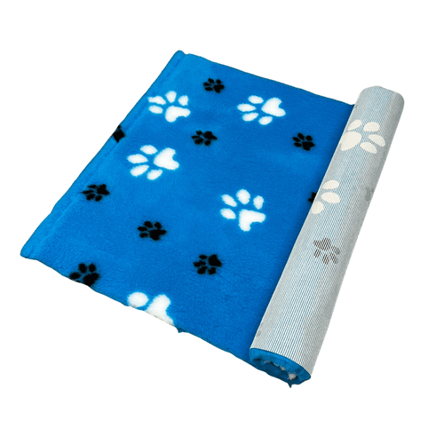 Pawstrading™ Anti-Slip Backed Veterinary Fleece Bedding Dog Bed / Mat AQUA BLUE