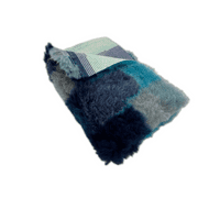 Pawstrading™ Anti-Slip Backed Veterinary Fleece Bedding Dog Bed / Mat Blue Patchwork