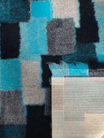 Pawstrading™ Anti-Slip Backed Veterinary Fleece Bedding Dog Bed / Mat Blue Patchwork