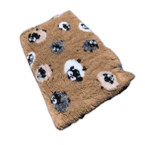 Pawstrading™ Anti-Slip Backed Veterinary Fleece Bedding Dog Bed / Mat BROWN SHEEP Vet Bed