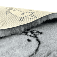 Pawstrading™ Anti-Slip Backed Veterinary Fleece Bedding Dog Bed / Mat GREY COW