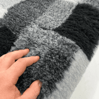 Pawstrading™ Anti-Slip Backed Veterinary Fleece Bedding Dog Bed / Mat GREY PATCHWORK