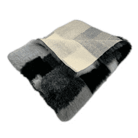 Pawstrading™ Anti-Slip Backed Veterinary Fleece Bedding Dog Bed / Mat GREY PATCHWORK