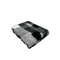 Pawstrading™ Anti-Slip Backed Veterinary Fleece Bedding Dog Bed / Mat GREY PATCHWORK