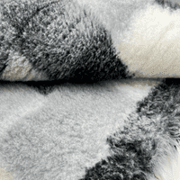 Pawstrading™ Anti-Slip Backed Veterinary Fleece Bedding Dog Bed / Mat GREY PATCHWORK