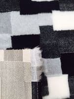 Pawstrading™ Anti-Slip Backed Veterinary Fleece Bedding Dog Bed / Mat GREY PATCHWORK