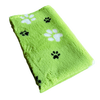 Pawstrading™ Anti-Slip Backed Veterinary Fleece Bedding Dog Bed / Mat LIME GREEN