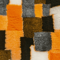 Pawstrading™ Anti-Slip Backed Veterinary Fleece Bedding Dog Bed / Mat ORANGE PATCHWORK
