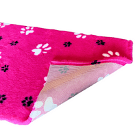 Pawstrading™ Anti-Slip Backed Veterinary Fleece Bedding Dog Bed / Mat PINK DUO