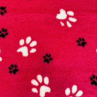 Pawstrading™ Anti-Slip Backed Veterinary Fleece Bedding Dog Bed / Mat PINK DUO