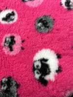 Pawstrading™ Anti-Slip Backed Veterinary Fleece Bedding Dog Bed / Mat PINK SHEEP