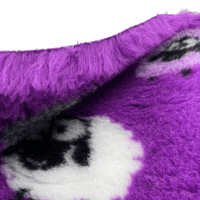 Pawstrading™ Anti-Slip Backed Veterinary Fleece Bedding Dog Bed / Mat PURPLE SHEEP