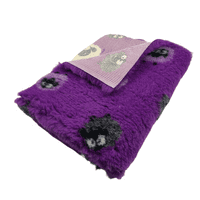Pawstrading™ Anti-Slip Backed Veterinary Fleece Bedding Dog Bed / Mat PURPLE SHEEP