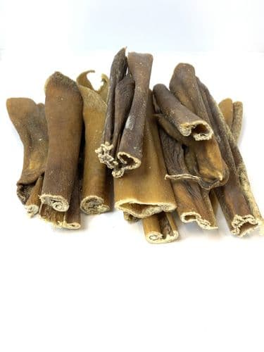 Pawstrading Boar Skin Strips / Rolls Natural Long Chew Time Dog Treat 15cm