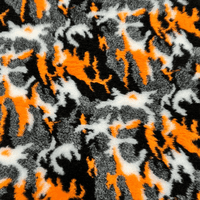 Pawstrading™ ORANGE CAMO Anti-Slip Backed Veterinary Fleece Bedding Vet Bed Mat