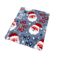 Pawstrading™ Premium Christmas HOHOHO Santa Anti-Slip Backed Vet Bedding Fleece Bed