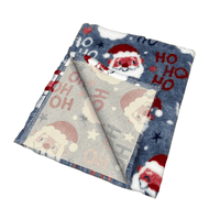 Pawstrading™ Premium Christmas HOHOHO Santa Anti-Slip Backed Vet Bedding Fleece Bed