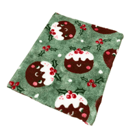 Pawstrading™ Premium Christmas Pudding Pud Anti-Slip Backed Vet Bedding Fleece Bed