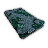 Pawstrading™ Premium GREEN DRAGON Grey Malb Anti-Slip Backed Veterinary Fleece Bedding Vet Bed