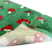 Pawstrading™ Premium Green ToadStool Anti-Slip Backed Veterinary Vet Fleece Bedding Bed