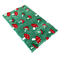 Pawstrading™ Premium Green ToadStool Anti-Slip Backed Veterinary Vet Fleece Bedding Bed