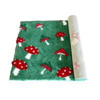 Pawstrading™ Premium Green ToadStool Anti-Slip Backed Veterinary Vet Fleece Bedding Bed