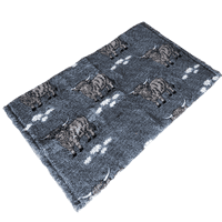 Pawstrading™ Premium HIGHLAND Cow Daisy  Malb Anti-Slip Backed Veterinary Fleece Bedding Vet Bed