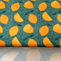 Pawstrading™ Premium LEMON Design Yellow Green Anti-Slip Backed Vet Bedding Fleece Bed