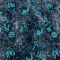 Pawstrading™ Premium Navy Cosmic Planets  BLUE (Teal) Anti-Slip Backed Veterinary Vet Fleece Bedding