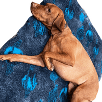 Pawstrading™ Premium Navy Cosmic Planets  BLUE (Teal) Anti-Slip Backed Veterinary Vet Fleece Bedding