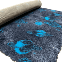 Pawstrading™ Premium Navy Cosmic Planets  BLUE (Teal) Anti-Slip Backed Veterinary Vet Fleece Bedding