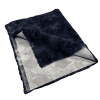 Pawstrading™ Premium Navy Cosmic Planets PURPLE Anti-Slip Backed Veterinary Fleece Bedding Vet