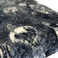 Pawstrading™ Premium Navy Cosmic Planets Vet bedWHITE Anti-Slip Backed Veterinary Fleece Bedding