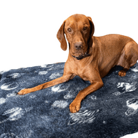 Pawstrading™ Premium Navy Cosmic Planets Vet bedWHITE Anti-Slip Backed Veterinary Fleece Bedding