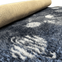 Pawstrading™ Premium Navy Cosmic Planets Vet bedWHITE Anti-Slip Backed Veterinary Fleece Bedding