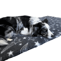 Pawstrading™ Premium Shooting STAR CHARCOAL (Dark Grey) Anti-Slip Backed Vet Bedding Fleece Bed