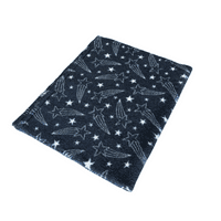 Pawstrading™ Premium Shooting STAR CHARCOAL (Dark Grey) Anti-Slip Backed Vet Bedding Fleece Bed