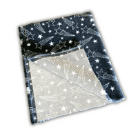 Pawstrading™ Premium Shooting STAR CHARCOAL (Dark Grey) Anti-Slip Backed Vet Bedding Fleece Bed