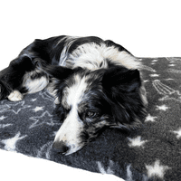 Pawstrading™ Premium Shooting STAR CHARCOAL (Dark Grey) Anti-Slip Backed Vet Bedding Fleece Bed