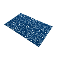 Pawstrading™ Premium Shooting STAR Navy BLUE Anti-Slip Backed Vet Bedding Fleece Bed