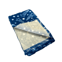 Pawstrading™ Premium Shooting STAR Navy BLUE Anti-Slip Backed Vet Bedding Fleece Bed