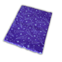 Pawstrading™ Premium Shooting STAR PURPLE Anti-Slip Backed Vet Bedding Fleece Bed